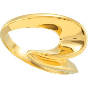14K Yellow Gold Polished Metal Fashion Remount Size 6