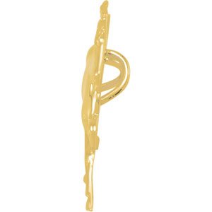 14K Yellow Gold 27.3 X 42.2 Mm Polished Standardbred Trotter Pendant