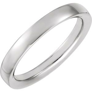 Platinum 4 Mm Polished Flat Band Size 7