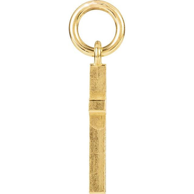 14K Yellow Gold 20.4 X 8.9 Mm Polished Posh Mommy Cross Charm/Pendant
