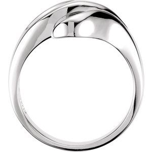 Sterling Silver Polished Freeform Ring Size 7