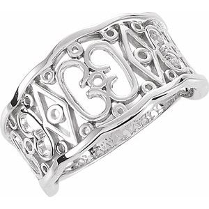 Sterling Silver Polished Freeform Ring Size 7