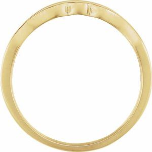 10K Yellow Gold Polished Latticework Ring Size 6