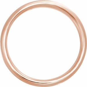 14K White/Rose Gold Grooved Band With Bead Blast Finish Size 10.5