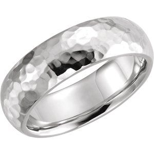 10K Yellow Or White Or Rose Gold Comfort-Fit Half Round Band