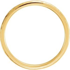 10K Yellow Or White Or Rose Gold Comfort-Fit Half Round Band