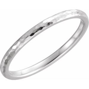 Continuum Sterling Silver Comfort-Fit Half Round Band