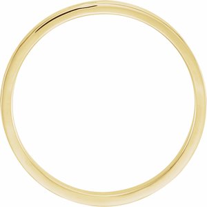 14K Yellow Or White Or Rose Gold Or Sterling Silver Or Platinum Flat Band