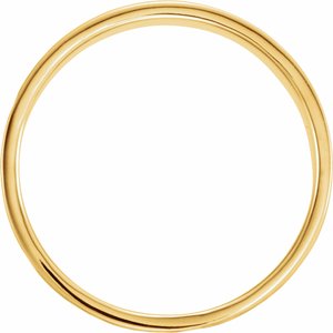 14K Yellow Or White Or Rose Gold Or Sterling Silver Or Platinum Flat Band