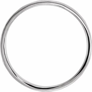 14K Yellow Or White Or Rose Gold Or Sterling Silver Or Platinum Flat Band
