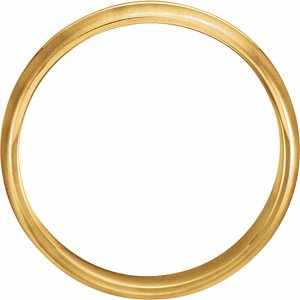 14K Yellow Gold Grooved Band With Beadblast Finish Size 10