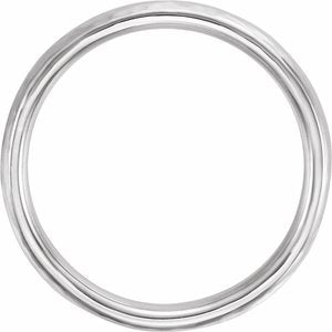 10K Yellow Or White Or Rose Gold Comfort-Fit Half Round Band