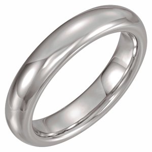 Tungsten Comfort-Fit Half Round Band