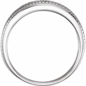 Sterling Silver 5.5 Mm Without Box Polished Guard My Heart Ring Size 6