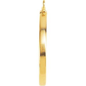 14K Yellow Gold 34.3 Mm Screw Top Polished Coin Edge Coin Frame Bezel Pendant