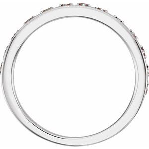 Platinum Natural Blue Sapphire Round 1.3 Mm Polished Natural Blue Sapphire Stackable Ring Size 7