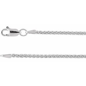 14K Yellow Gold Filled Or Rhodium-Plated Sterling Silver 1.8 Mm Lobster Clasp Polished Wheat Chain