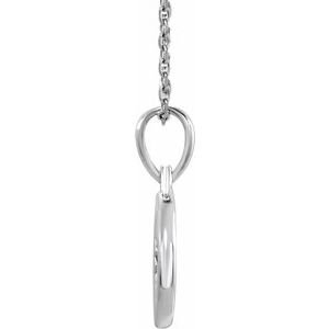 14K White Gold Round 1.3Mm G-H I1 .01 Ct Natural Diamond Star Necklace, Length: 18 In