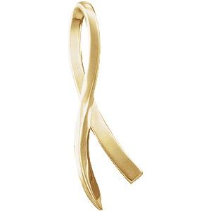 14K Yellow Gold Polished Freeform Pendant