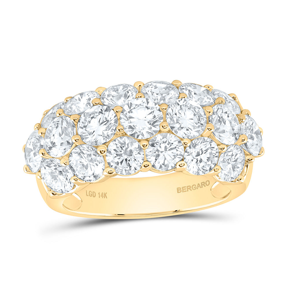 14K Yellow Or White Gold 5 1/3 Cttw Lab Grown Diamond Fashion Band