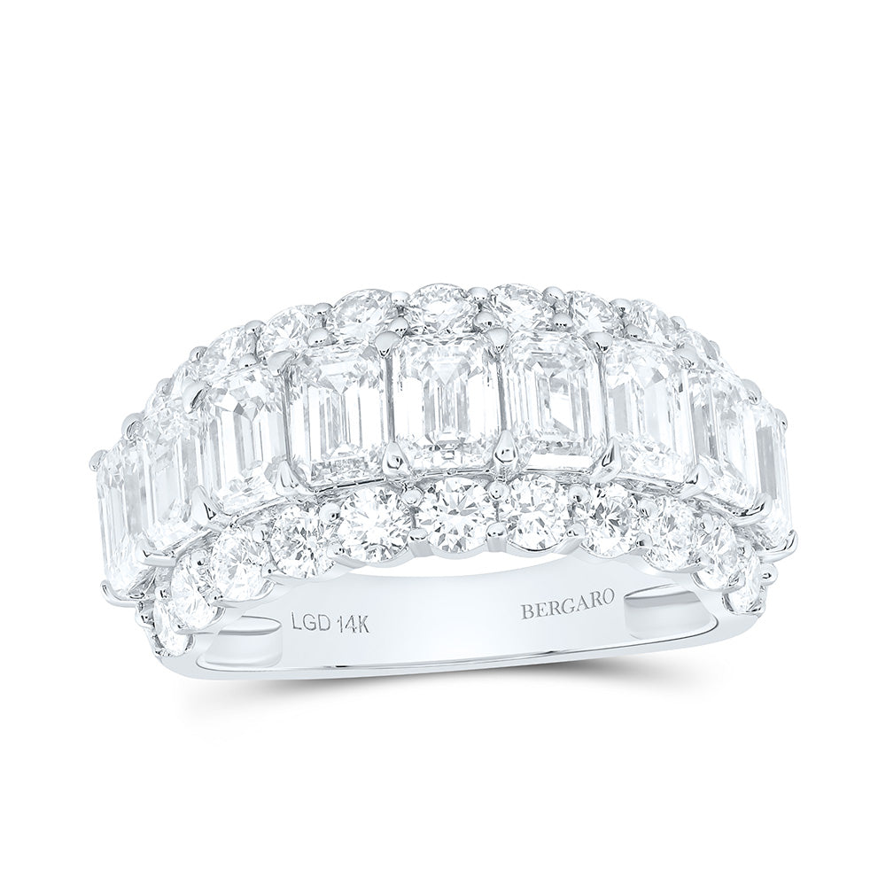 14K Yellow Or White Gold 5 Cttw Lab Grown Diamond Fashion Band
