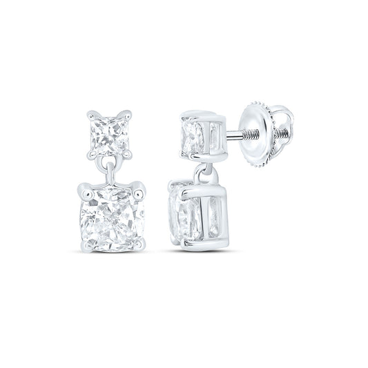 14K Yellow Or White Gold 1 1/3 Cttw Lab Grown Diamond Fashion Dangling Earring