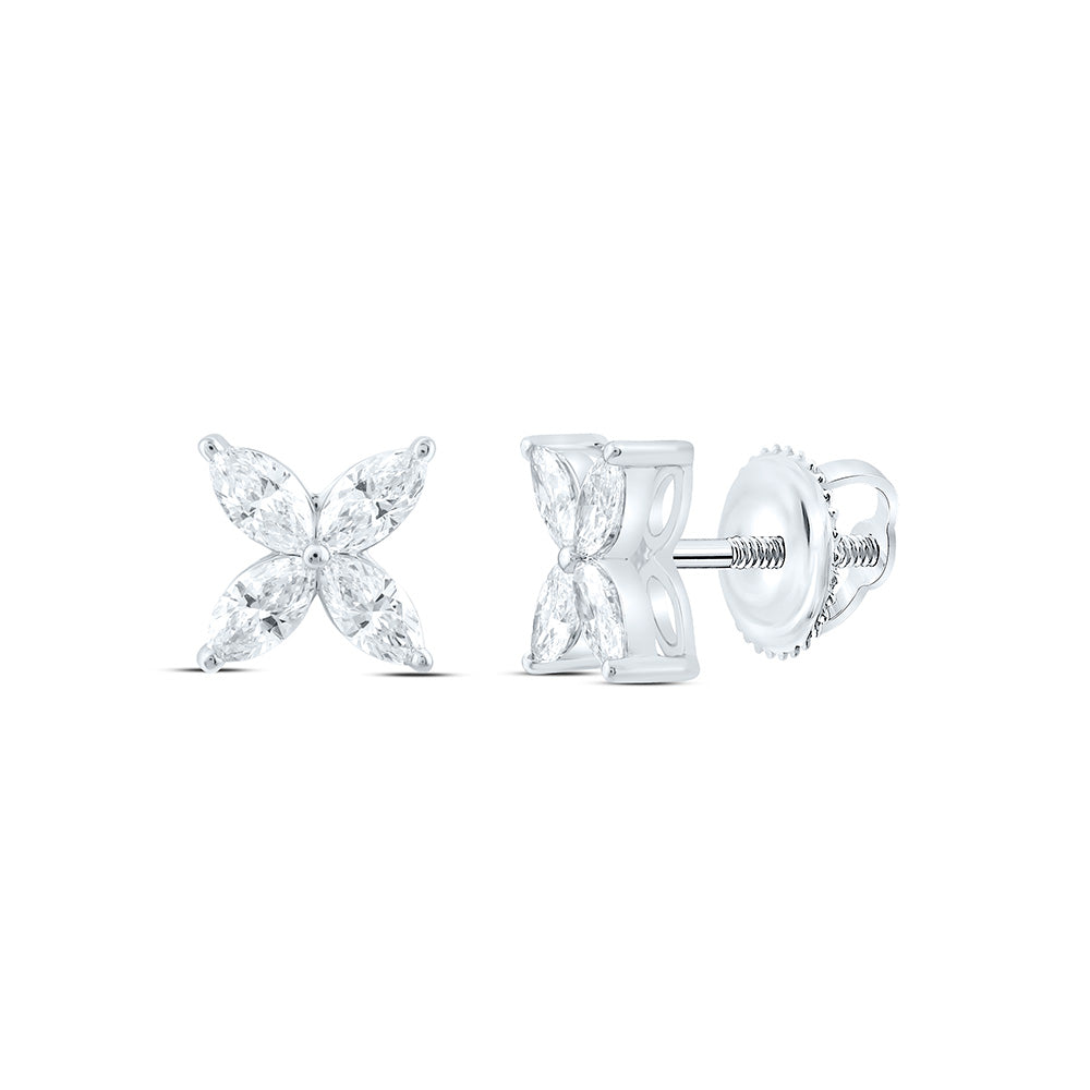 14K Yellow Or White Gold 1/2 Cttw Lab Grown Diamond Fashion Earring
