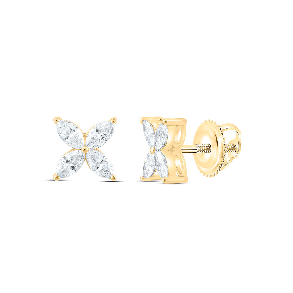 14K Yellow Or White Gold 1/2 Cttw Lab Grown Diamond Fashion Earring