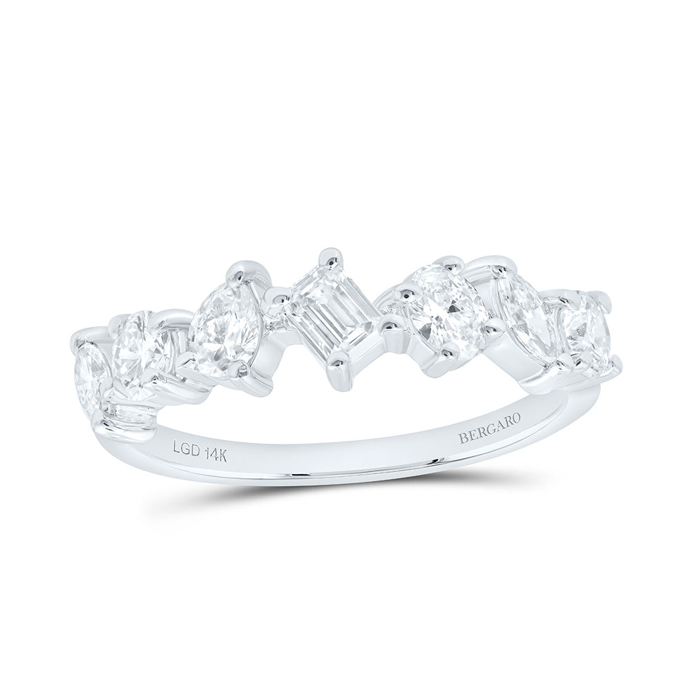 14K Yellow Or White Gold 1 Cttw Lab Grown Diamond Fashion Band