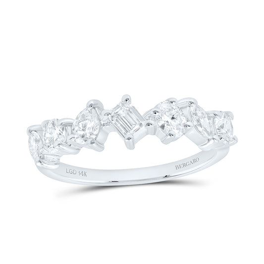 14K Yellow Or White Gold 1 Cttw Lab Grown Diamond Fashion Band