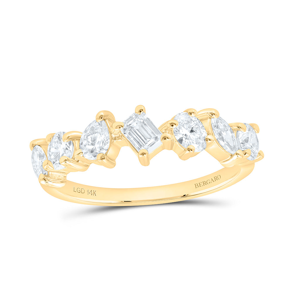 14K Yellow Or White Gold 1 Cttw Lab Grown Diamond Fashion Band
