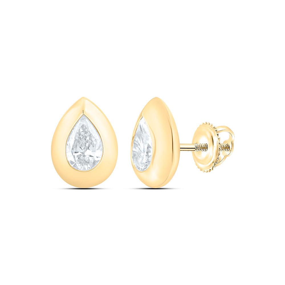 14K Yellow Or White Gold 1 Cttw Lab Grown Diamond Fashion Pear Earring