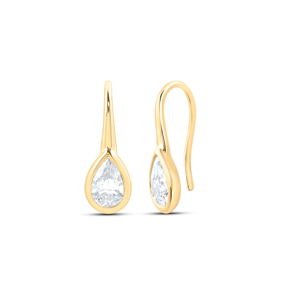 14K Yellow Or White Gold 2 Cttw Lab Grown Diamond Fashion Pear Earring