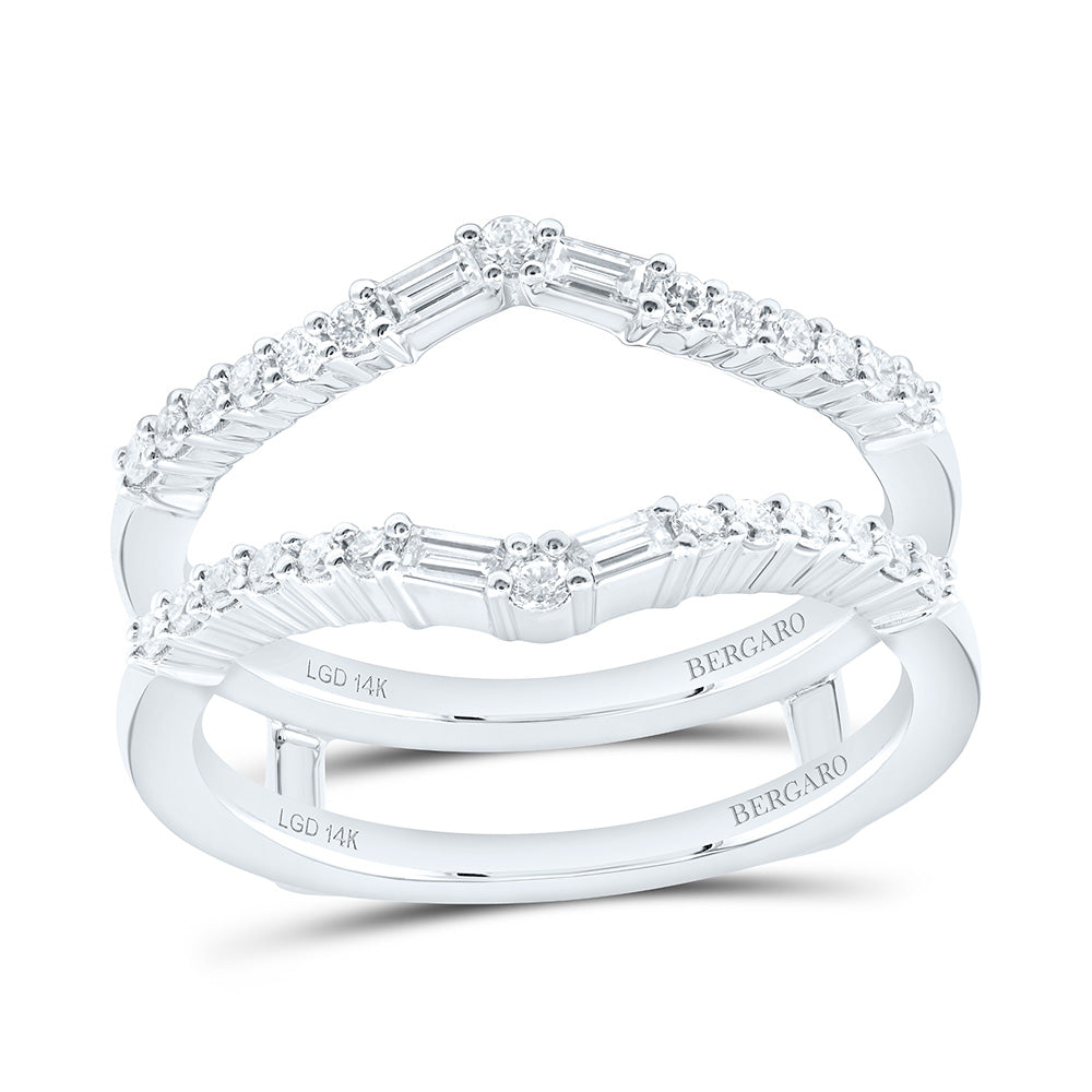 14K Yellow Or White Gold 3/8 Cttw Lab Grown Diamond Fashion Enhancer Ring