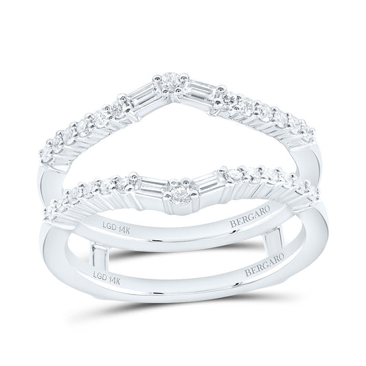 14K Yellow Or White Gold 3/8 Cttw Lab Grown Diamond Fashion Enhancer Ring