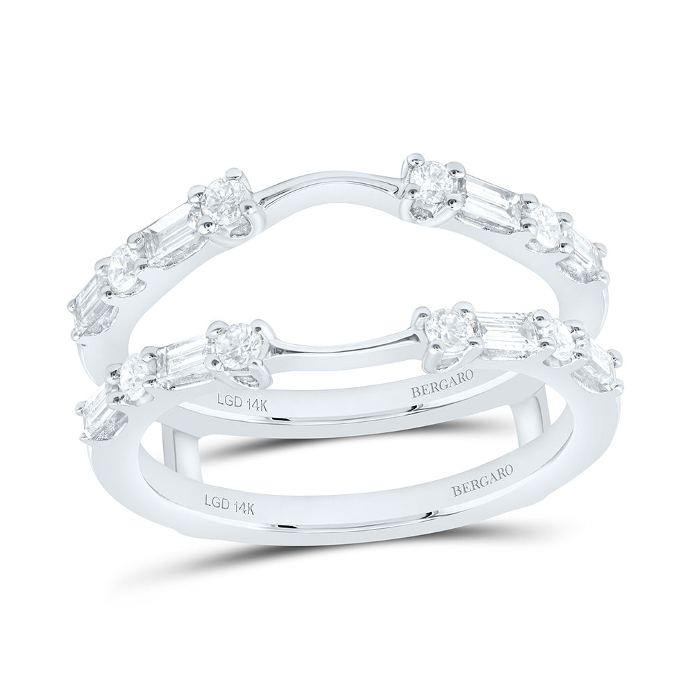 14K Yellow Or White Gold 5/8 Cttw Lab Grown Diamond Fashion Enhancer Ring