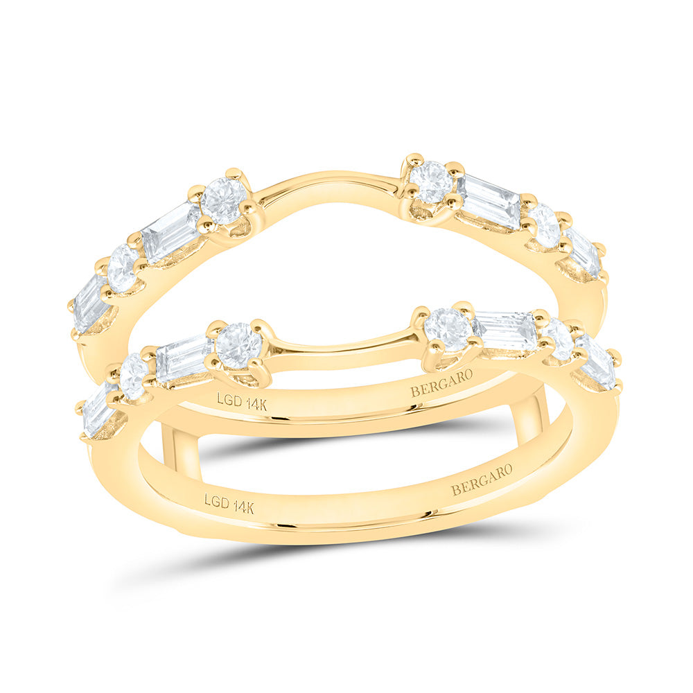 14K Yellow Or White Gold 5/8 Cttw Lab Grown Diamond Fashion Enhancer Ring