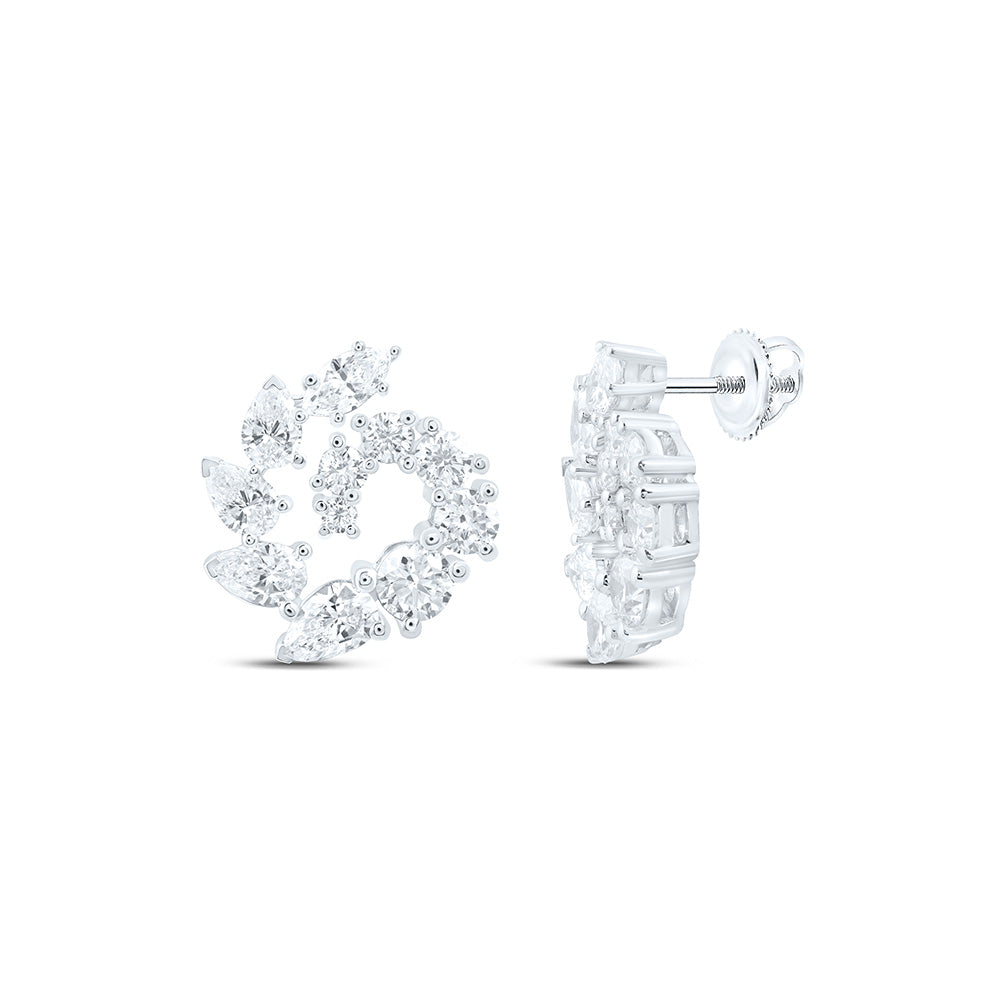 14K Yellow Or White Gold 3 Cttw Lab Grown Diamond Fashion Earring