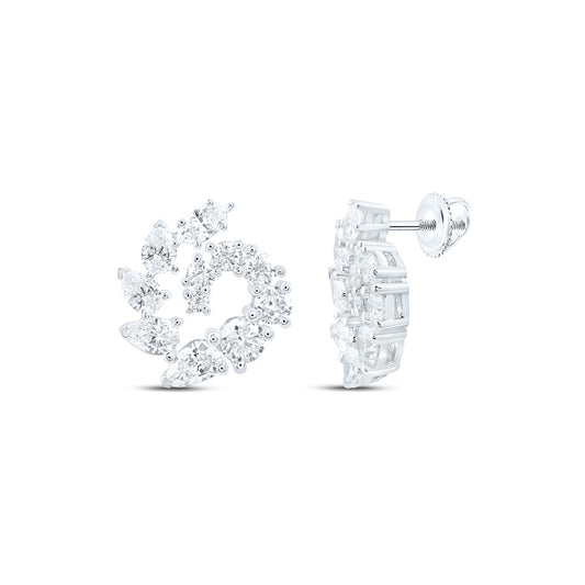 14K Yellow Or White Gold 3 Cttw Lab Grown Diamond Fashion Earring