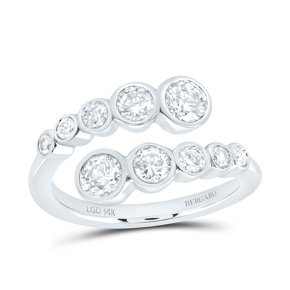 14K Yellow Or White Gold 1 Cttw Lab Grown Diamond Fashion Bezel Ring