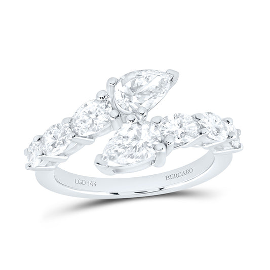 14K Yellow Or White Gold 2 Cttw Lab Grown Diamond Fashion Ring