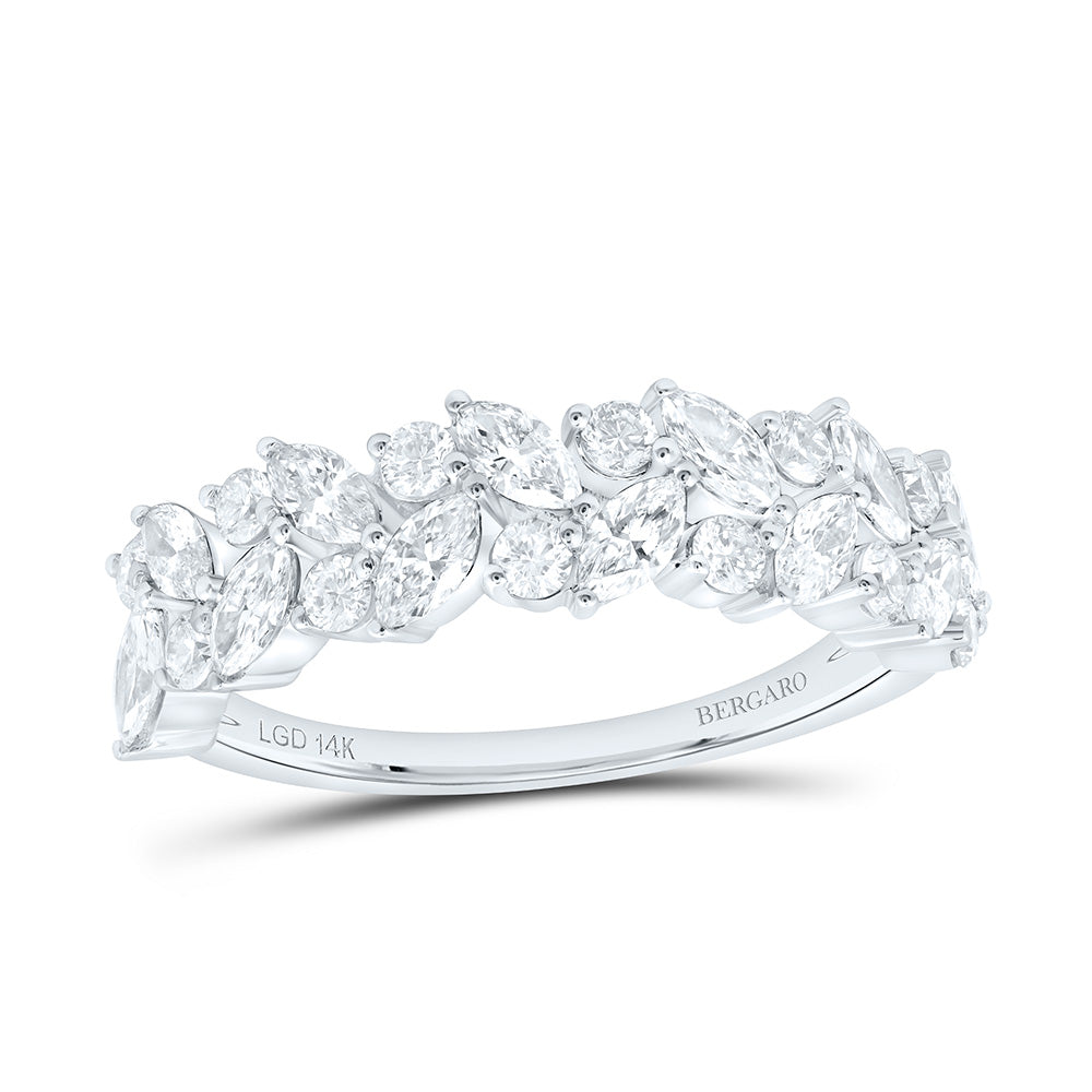 14K Yellow Or White Gold 1 Cttw Lab Grown Diamond Fashion Band