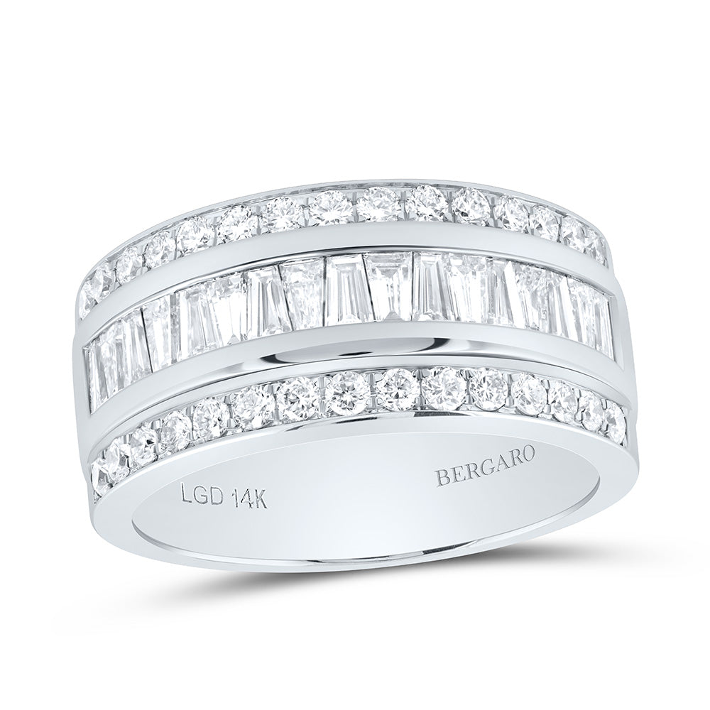 14K Yellow Or White Gold 1 3/8 Cttw Lab Grown Diamond Fashion Band