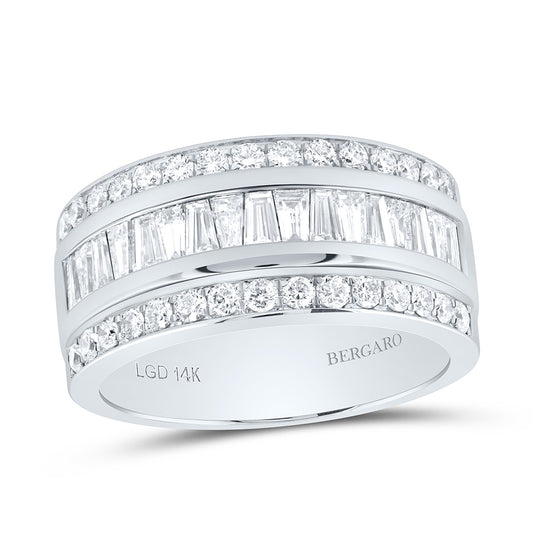 14K Yellow Or White Gold 1 3/8 Cttw Lab Grown Diamond Fashion Band