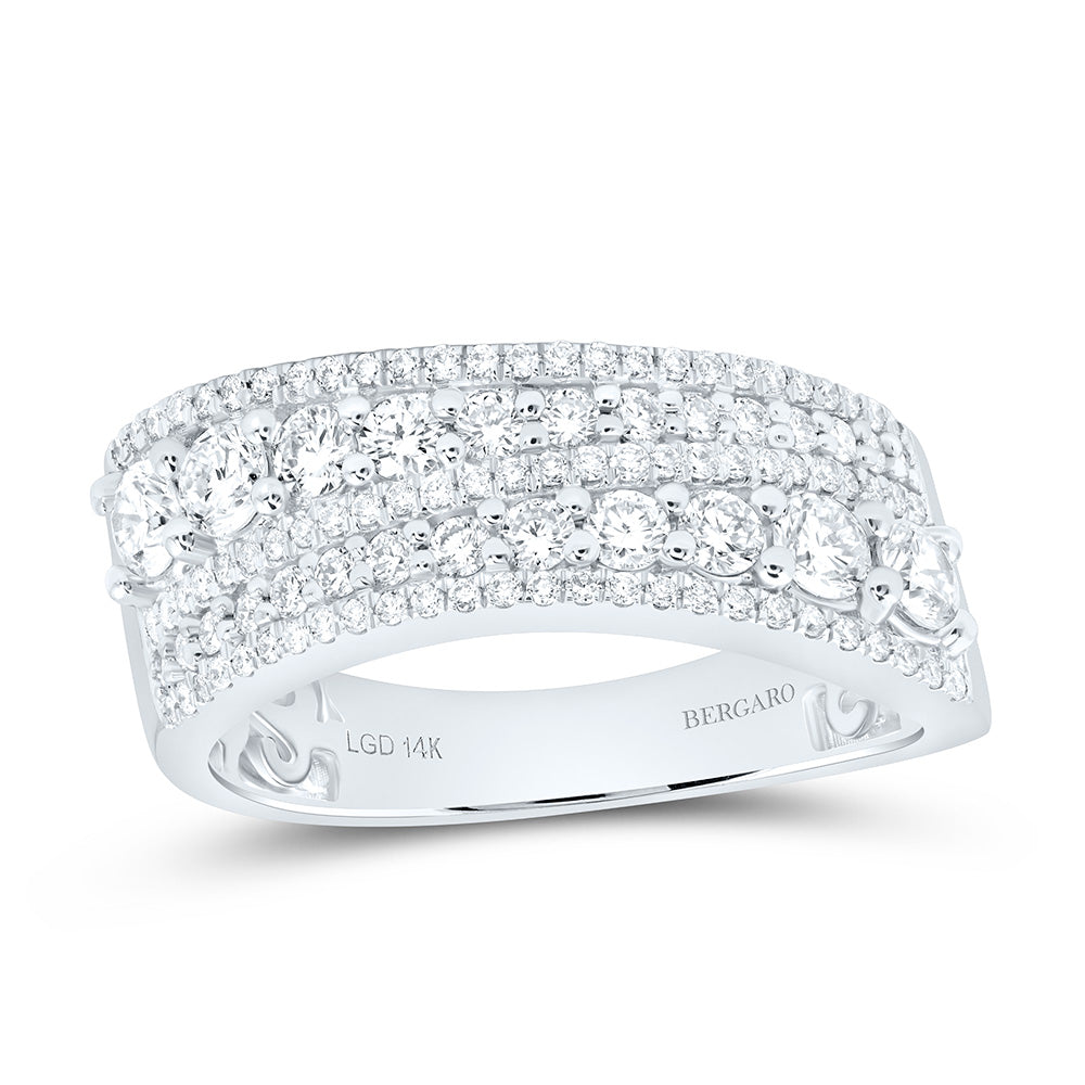 14K Yellow Or White Gold 1 Cttw Lab Grown Diamond Fashion Band