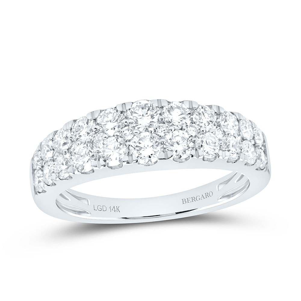 14K Yellow Or White Gold 1 1/2 Cttw Lab Grown Diamond Fashion Band