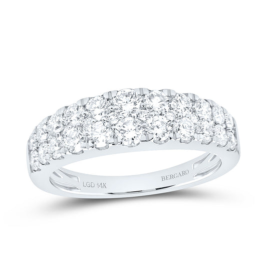 14K Yellow Or White Gold 1 1/2 Cttw Lab Grown Diamond Fashion Band