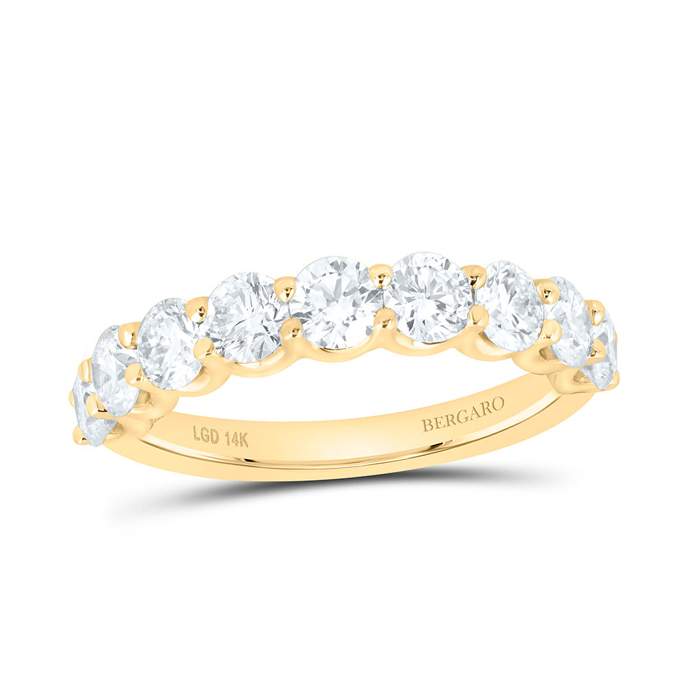 14K Yellow Or White Gold 2 Cttw Lab Grown Diamond Fashion Band