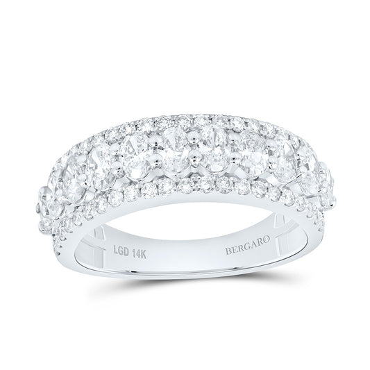 14K Yellow Or White Gold 1 5/8 Cttw Lab Grown Diamond Fashion Band