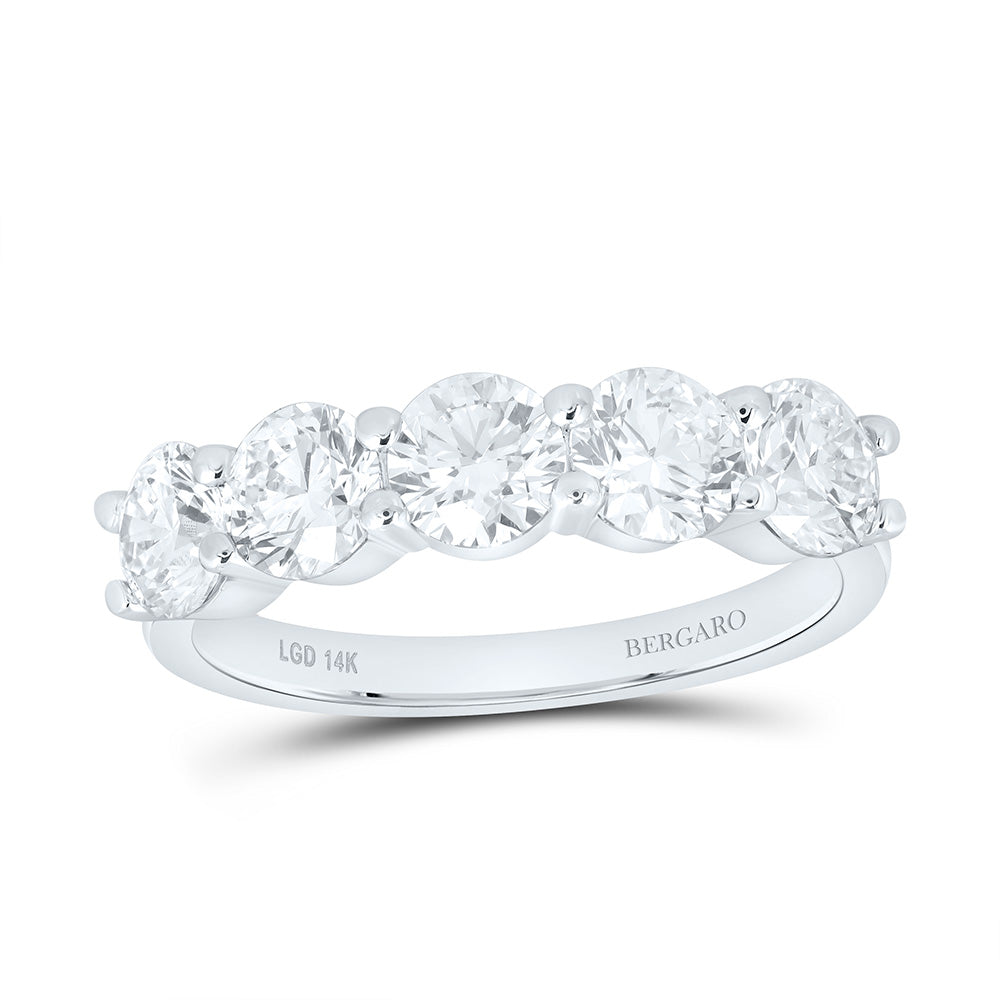 14K Yellow Or White Gold 1 Cttw Lab Grown Diamond Ladies Band